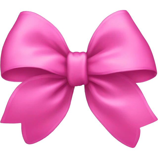 Pink bow emoji