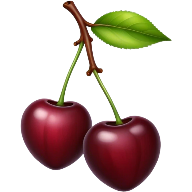 Black cherry  emoji