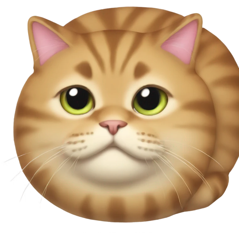 super extremely fat cat emoji