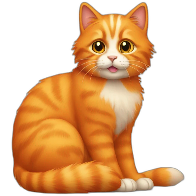 orange furry cat emoji