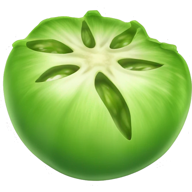 Green tomato slice emoji