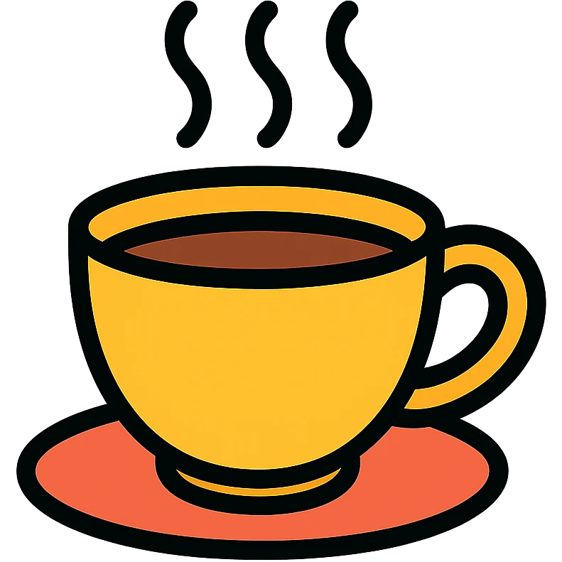 colored cup of coffee icon emoji