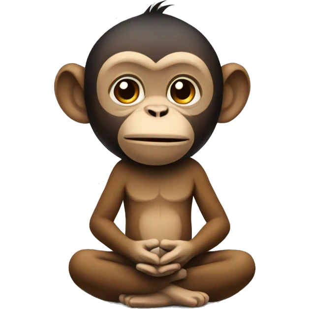monkey meditating  emoji
