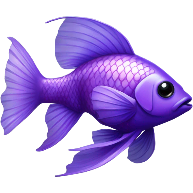 Purple fish emoji
