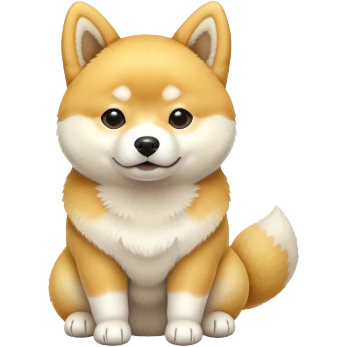Yellow and white Shiba Inu emoji