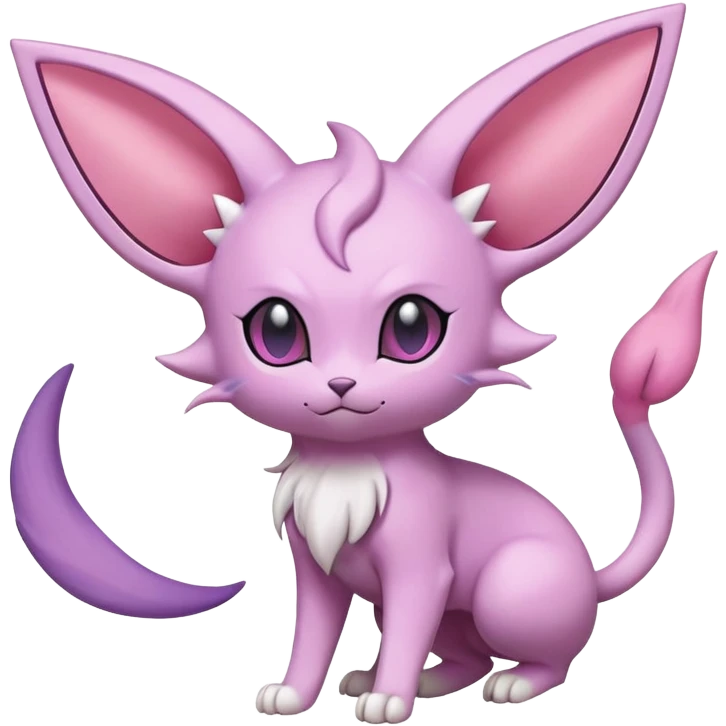 Espeon-Skitty-Pokémon-Fakémon-hybrid-creature (full body) emoji