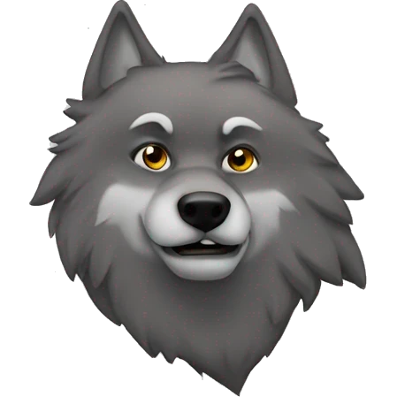 Lone wolf emoji