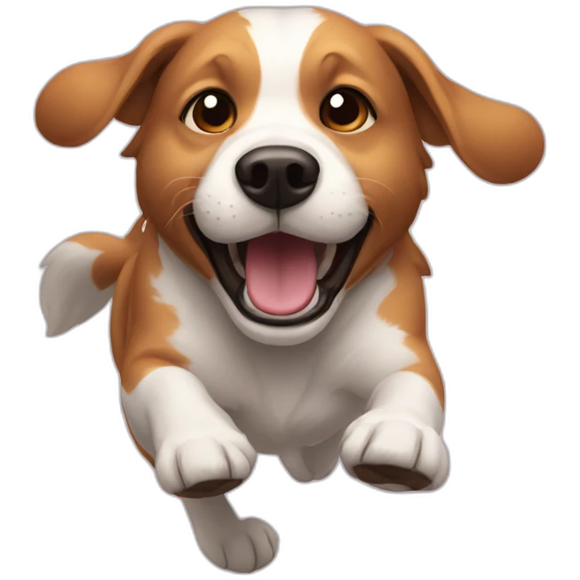 runing in circles ca dog emoji