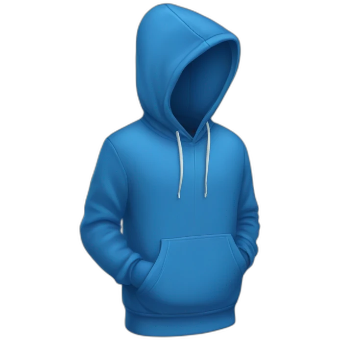 blue hoodie emoji