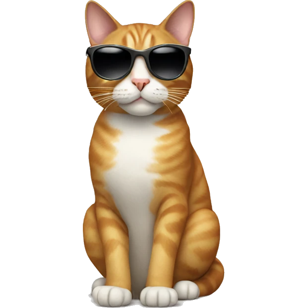 Cat with sunglasses emoji