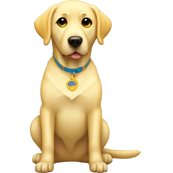 Yellow lab emoji