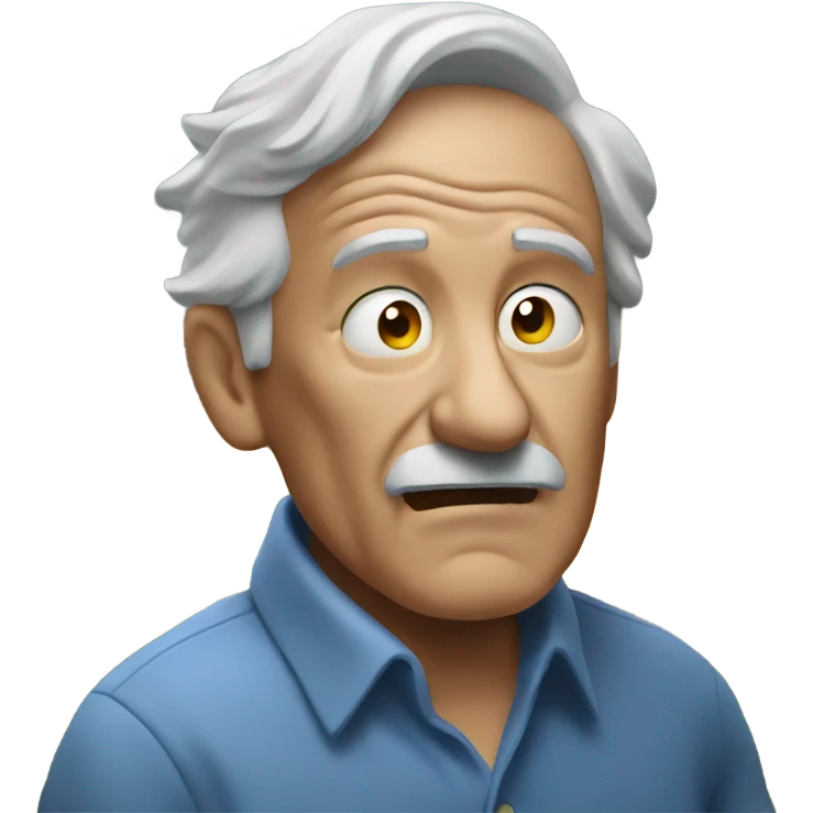 grandpa in a tornado emoji