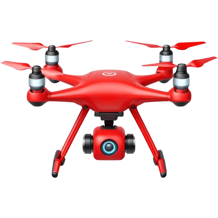 Red Drone – parcel grip + LED light, Courier Drones. emoji