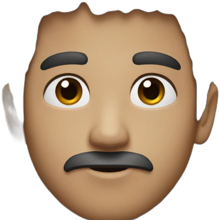 Man blues eyes and dark hair emoji