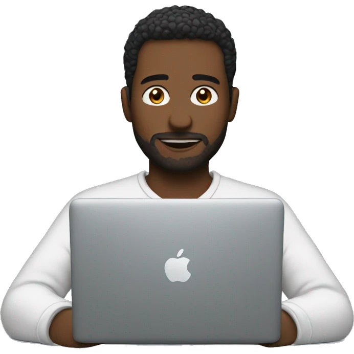 man with macbook emoji