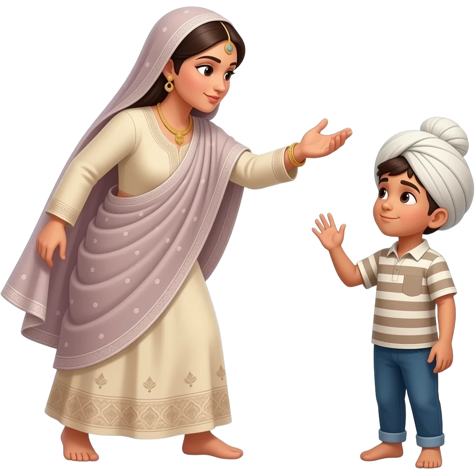 Terliği oğluna fırlatan kapalı kadın emoji