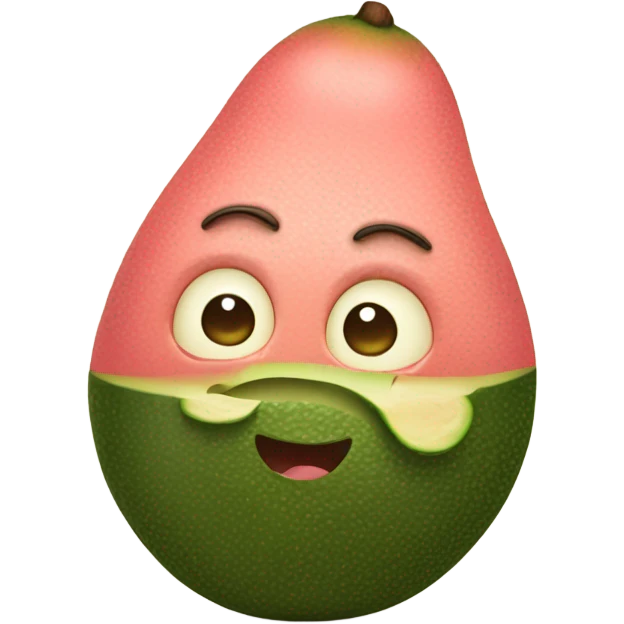 blushing avocado  emoji