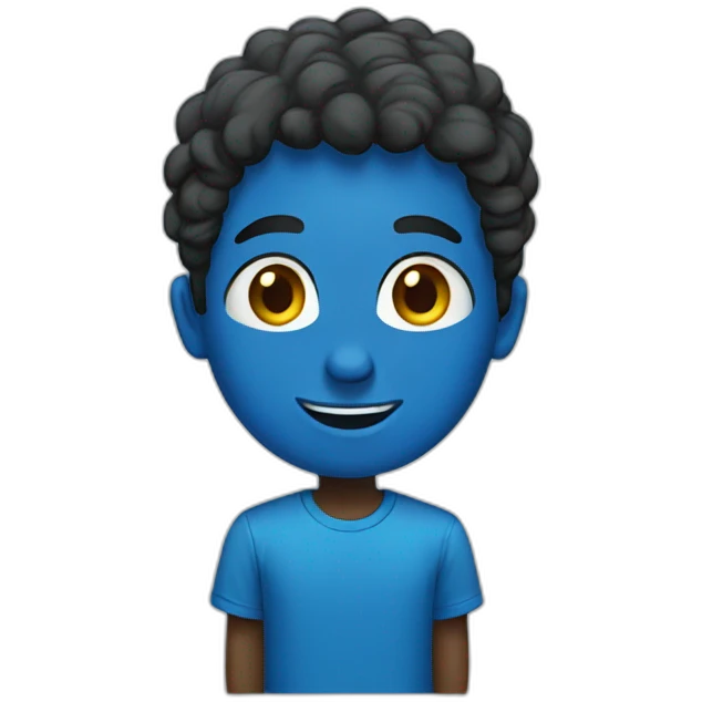 Blue t-shirt emoji