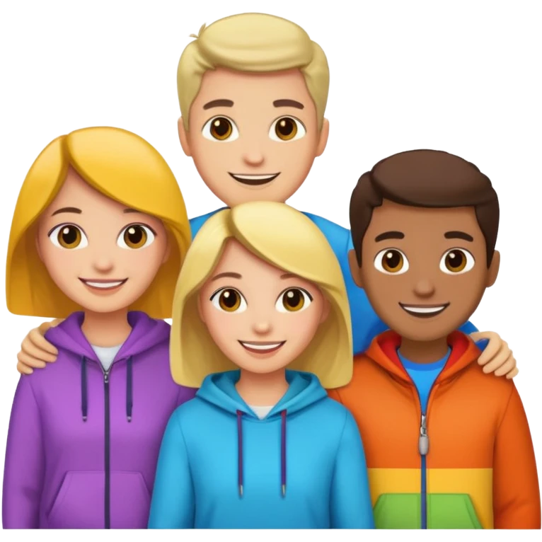 a bunch of friends emoji emoji