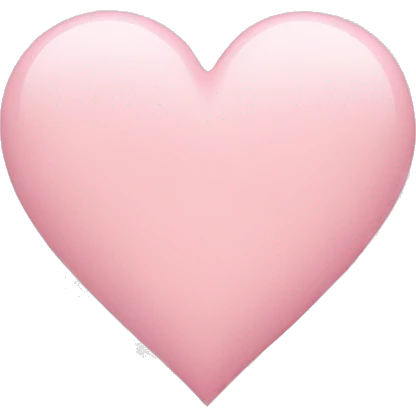 pastel pink heart emoji