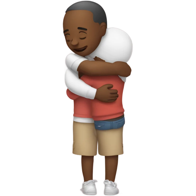 Cute hug emoji