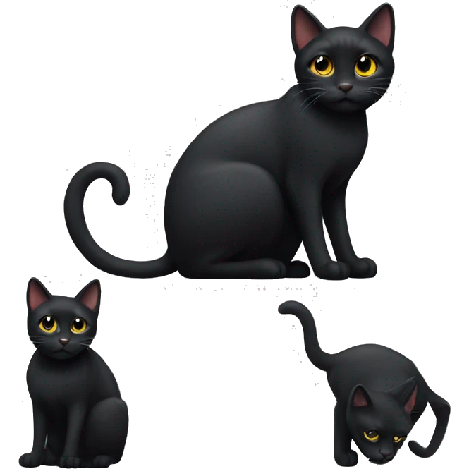 Black cat emoji