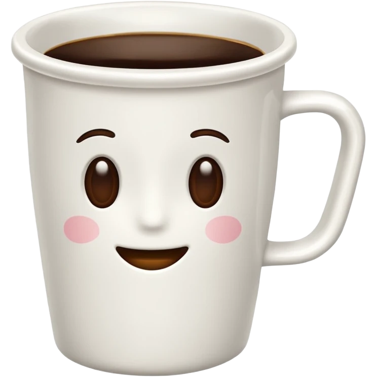 Remove the animated face from the cup emoji