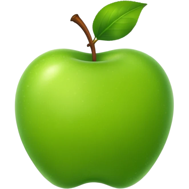   яблоко зеленое из травы emoji
