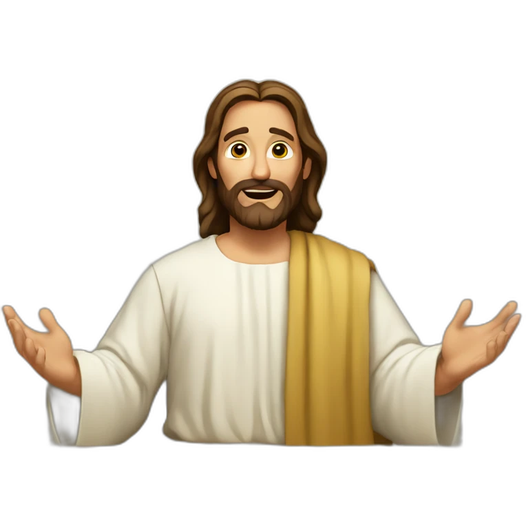 Jesus giving sermon emoji