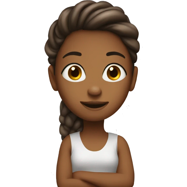 A girl but she’s a bean emoji