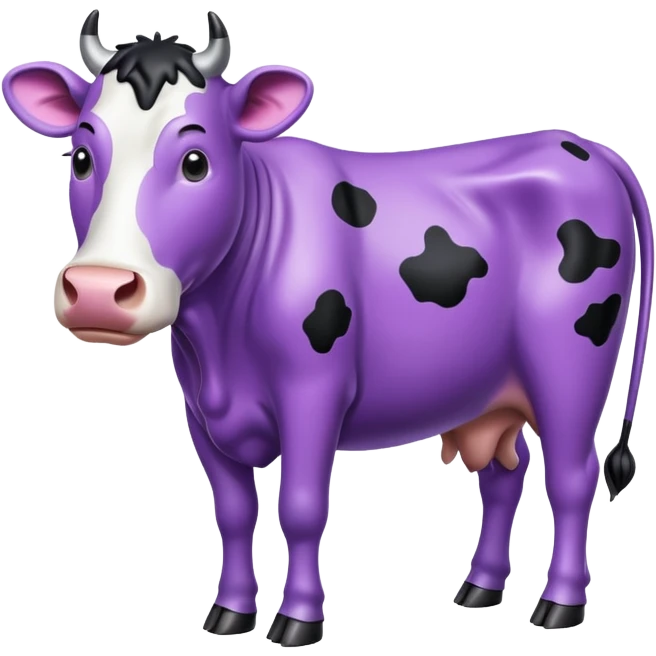 purple cow emoji