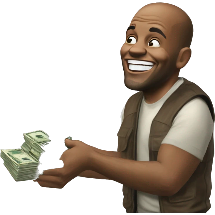 Gta v franklin laughing funny with money emoji