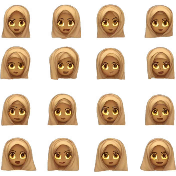 tough cookie stubborn hijabi girl emoji