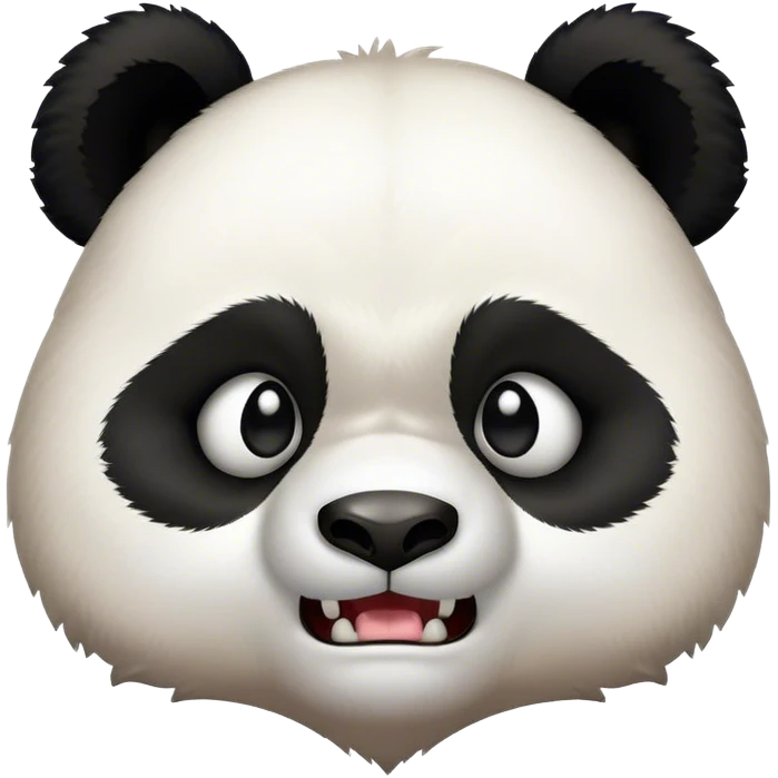 Cute angry  panda￼ emoji