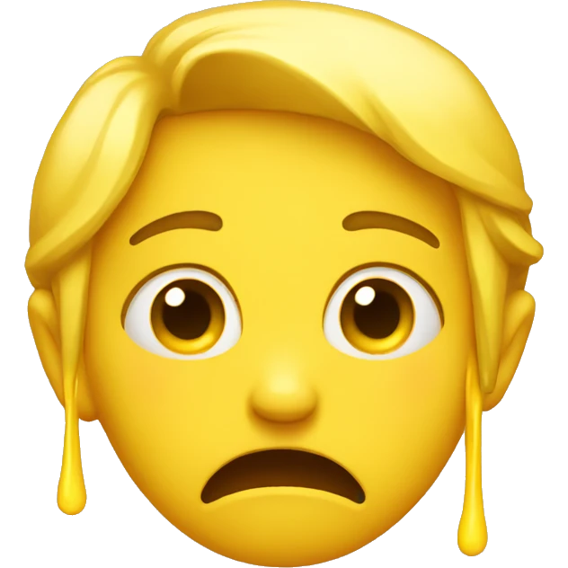 crying yellow emoji