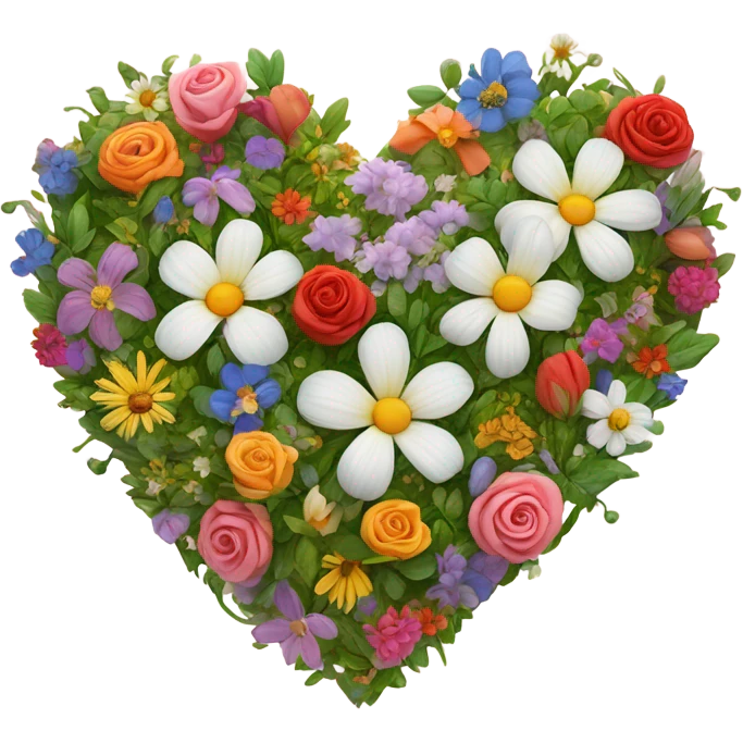 heart with flowers emoji