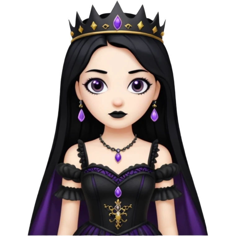 Powerful goth princess  emoji