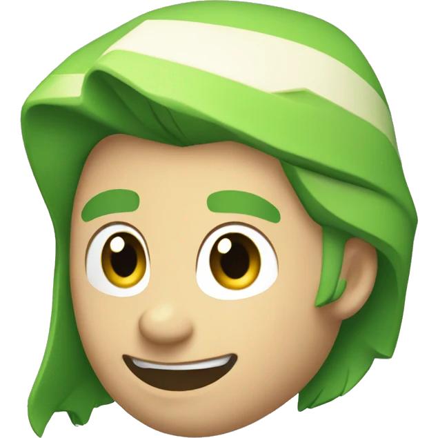 Green arrow pointing top right corner emoji