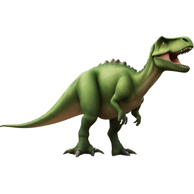 Dinosaur on a building emoji