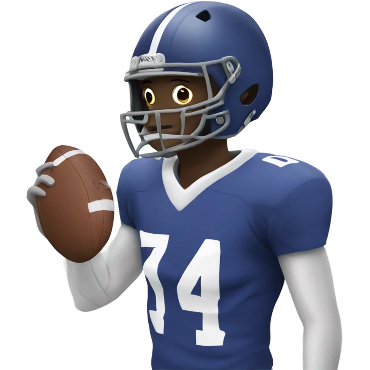 Football player with helmet emoji