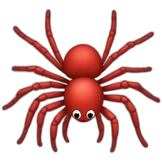 Red colour spider emoji for couple emoji