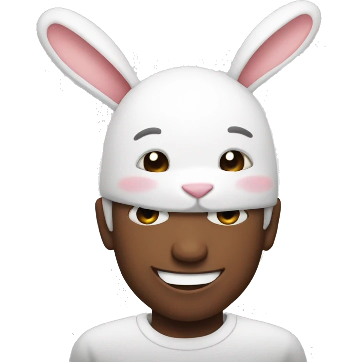 face happy with rabbit emoji