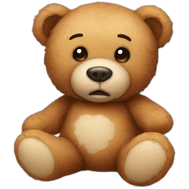 broken teddy bear emoji