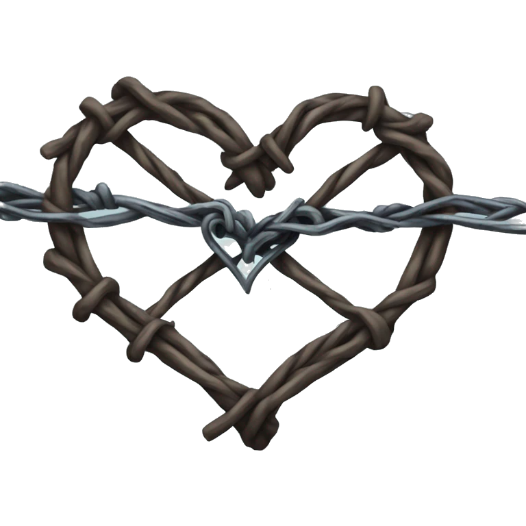 Barbed wire heart  emoji