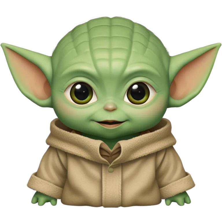 Head of baby Yoda emoji