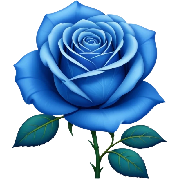 Rosa azul emoji
