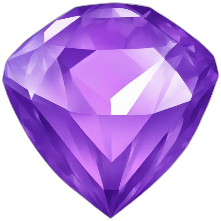Diamant violet with rose  emoji