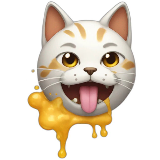 vomit cat emoji