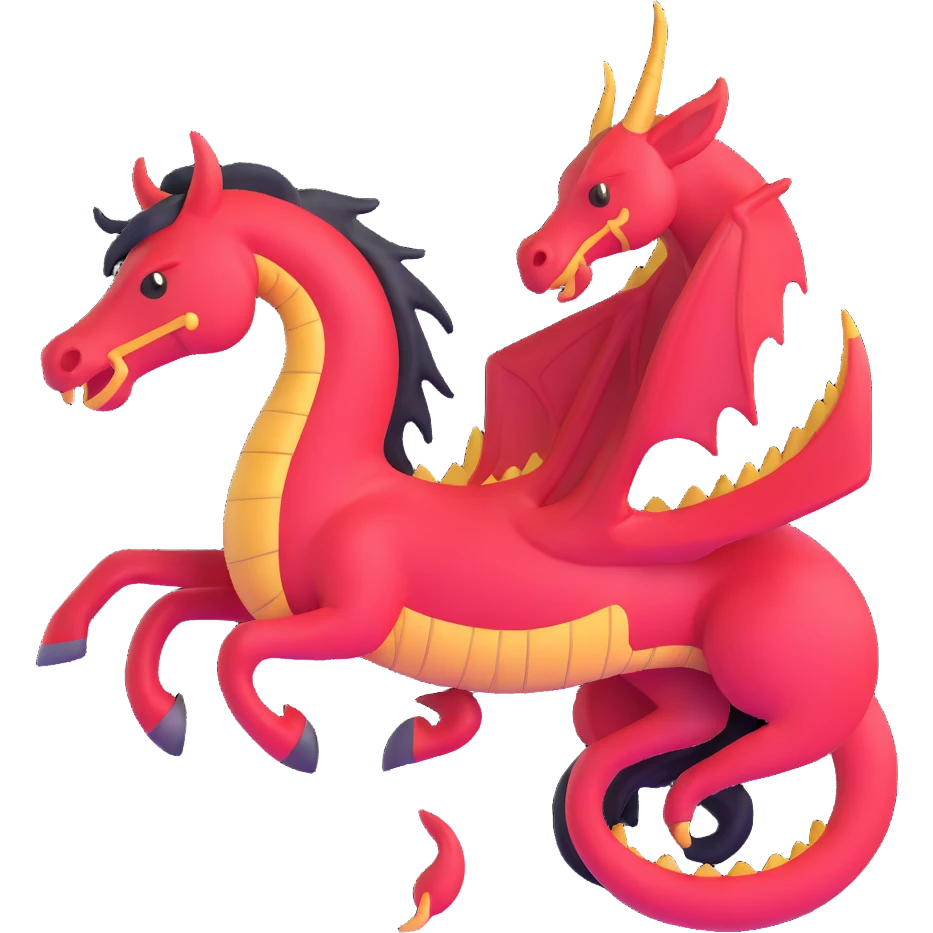 dragon with a horse's head emoji