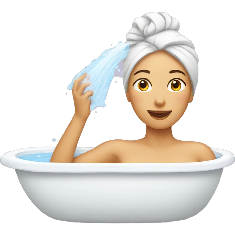 woman bathing emoji